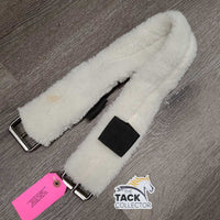 Nylon Fleece Covered Bareback Pad Girth, Roller Buckles *xc, clean, v.mnr stains & hair
