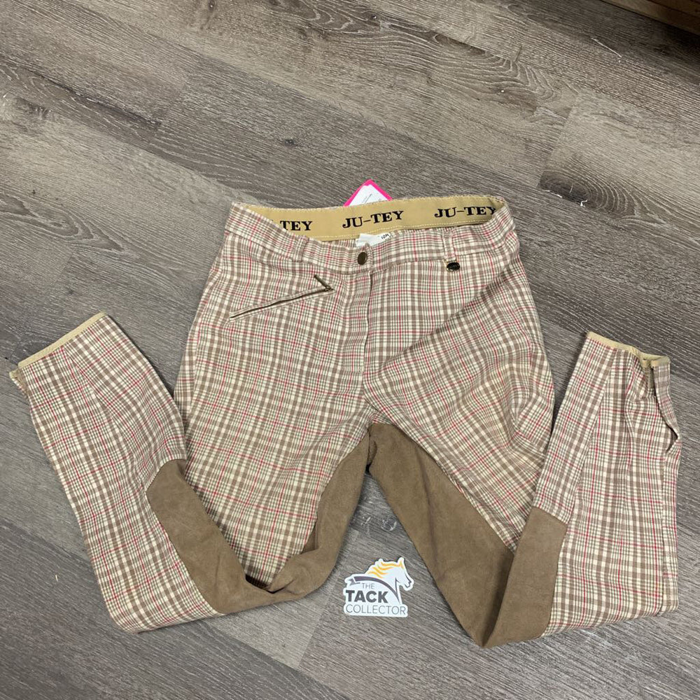 Full Seat Hvy Cotton Breeches *vgc, older, rubbed/pilly seat