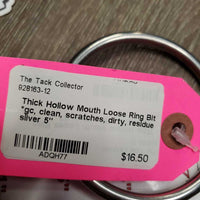 Thick Hollow Mouth Loose Ring Bit *gc, clean, scratches, dirty, residue
