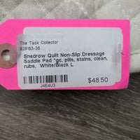 Quilt Non-Slip Dressage Saddle Pad *gc, pills, stains, clean, rubs