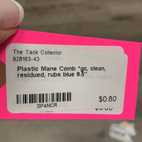 Plastic Mane Comb *gc, clean, residued, rubs
