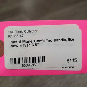 Metal Mane Comb *no handle, like new