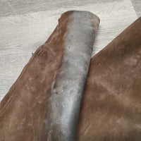 Full Suede Chaps *gc, rubs, stains, older, dirty
