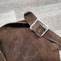 Full Suede Chaps *gc, rubs, stains, older, dirty
