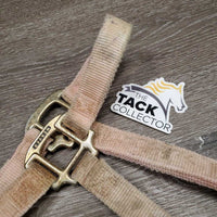 Thick Nylon Halter *fair/gc, discolored, faded, stains, dirty, frayed edges & holes
