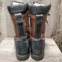 Pr Insulated Winter Boots, laces *gc, toes: rubs, faded & scuffs, clean, mnr dirt & hair inside
