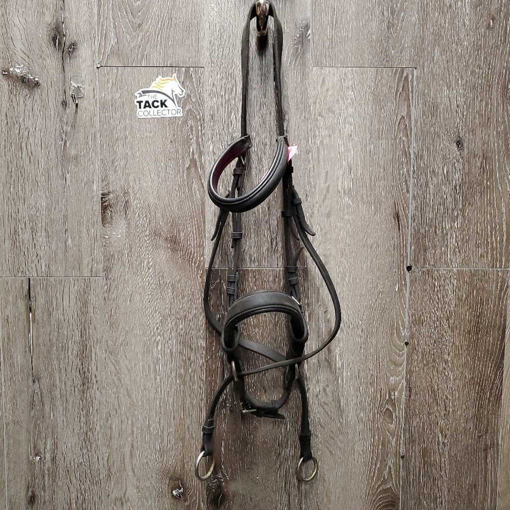 Soft Rsd/Padded Bitless Bridle, Buckles, Cotton Web Reins *gc, dirty, sticky, faded