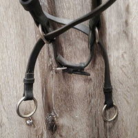 Soft Rsd/Padded Bitless Bridle, Buckles, Cotton Web Reins *gc, dirty, sticky, faded
