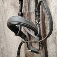 Soft Rsd/Padded Bitless Bridle, Buckles, Cotton Web Reins *gc, dirty, sticky, faded
