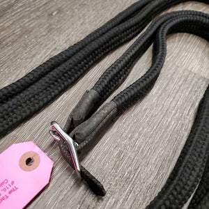 Biothane - Nylon Loop Reins, 2x conway buckles, snaps & rein stoppers vgc, clean, mnr rubs & film/residue