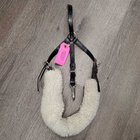 Adjustable Biothane Endurance Saddle Crupper, fleece tail cover, snap *gc, mnr dirt, fleece lined
