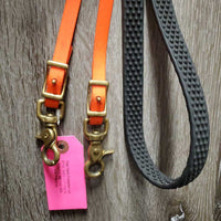 Biothane Halter Bridle, 2 snap cheeks, loop reins, breastcollar *vgc, clean, v.oxidized, cut cheeks, mnr stains
