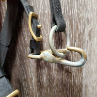 Biothane Halter Bridle, 2 snap cheeks, loop reins, breastcollar *vgc, clean, v.oxidized, cut cheeks, mnr stains
