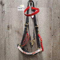 Biothane Halter Bridle, 2 snap cheeks *xc, v.mnr dirt, v.large browband loops
