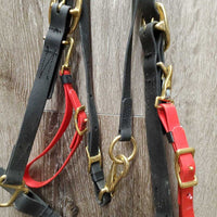 Biothane Halter Bridle, 2 snap cheeks *xc, v.mnr dirt, v.large browband loops
