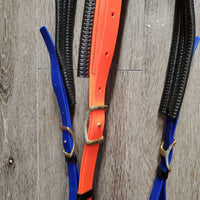 Biothane Halter-Bridle, 2 snap cheeks, Breastcollar *vgc, clean, mnr oxidized & residue, discolored/stains
