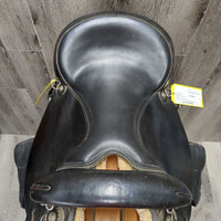 15 XW *6.25" Big Horn Synthetic & Leather Endurance Saddle, NO Stirrups, 2 Latigo Billets, Fleece Panels, Serial #119
