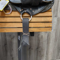 15 XW *6.25" Big Horn Synthetic & Leather Endurance Saddle, NO Stirrups, 2 Latigo Billets, Fleece Panels, Serial #119
