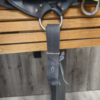 15 XW *6.25" Big Horn Synthetic & Leather Endurance Saddle, NO Stirrups, 2 Latigo Billets, Fleece Panels, Serial #119
