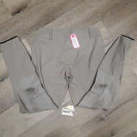 Euroseat Breeches *gc, v.weak velcro, stains, seam puckers, undone seam stitching, seat: pulled seam, snags & discolored
