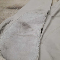 Euroseat Breeches *gc, v.weak velcro, stains, seam puckers, undone seam stitching, seat: pulled seam, snags & discolored
