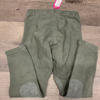 Hvy Cotton Breeches, Pull On *gc, older, mnr faded, pills, rubs, frays & threads, seat & leg stains
