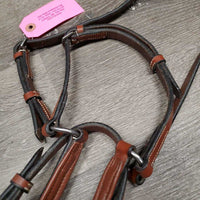 Rsd/Padded Figure 8 Noseband Only, add on bling, Fleece *vgc, mnr dirty
