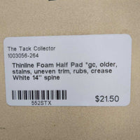 Foam Half Pad *gc, older, stains, uneven trim, rubs, crease
