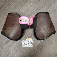 Open Front & Hind Boots, velcro *gc/fair, faded, residue, clean, v.scraped, holey edges, 1 squished, stains
