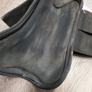 Open Front & Hind Boots, velcro *gc/fair, faded, residue, clean, v.scraped, holey edges, 1 squished, stains