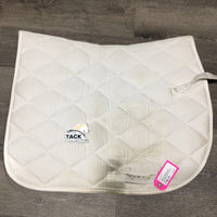 Thick Quilt Jumper Saddle Pad, tabs *gc, dirty, holey/rubbed edges, hair, stains, dingy
