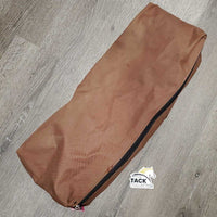 Unlined Rectangular Cordura Cantle Bag, zipper *gc, stains, dusty/dirty & hairy, undone stitches/threads *inside: clean
