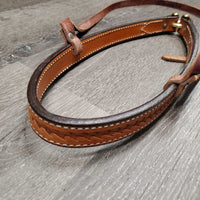 Basket Weave Leather Tie Down Noseband *like new
