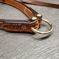 Basket Weave Leather Tie Down Noseband *like new
