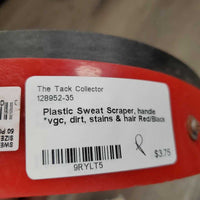 Plastic Sweat Scraper, handle *vgc, dirt, stains & hair
