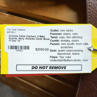 17 MW *5" Antares Close Contact, 2 Billet Guards, Navy Antares Cover, Med Front & Back Blocks, Foam Panels, Flaps: 13"L x 14"W Serial #: 08 2207 72 2 A 17