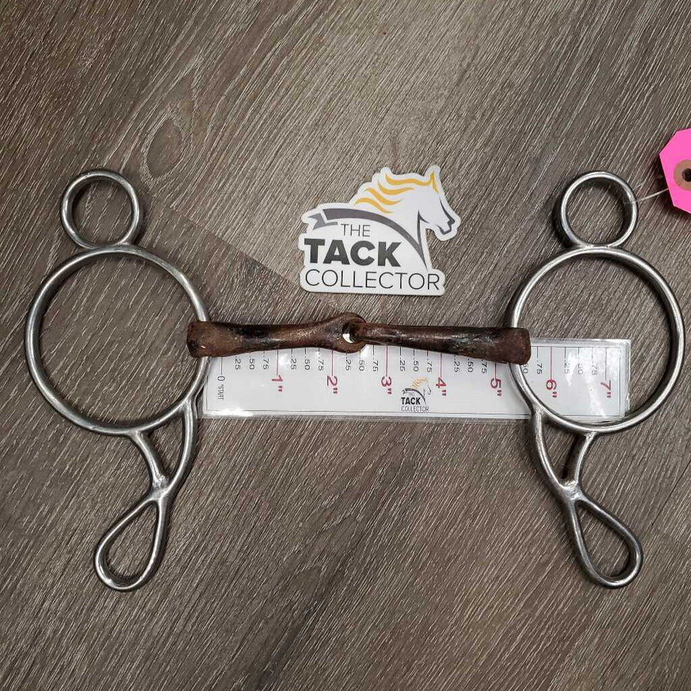 Loose Ring Sweet Iron Western Gag Bit *fair, rusty, ozidized, peeling, older, clean, scrapes
