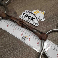 Loose Ring Sweet Iron Western Gag Bit *fair, rusty, ozidized, peeling, older, clean, scrapes
