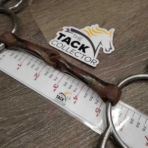 Loose Ring Sweet Iron Western Gag Bit *fair, rusty, ozidized, peeling, older, clean, scrapes