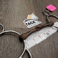 Loose Ring Sweet Iron Western Gag Bit *fair, rusty, ozidized, peeling, older, clean, scrapes
