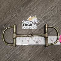 v.thin D Ring Snaffle Bit *fair/gc, v.loose joints, clean, stains, rubs, v.chewed
