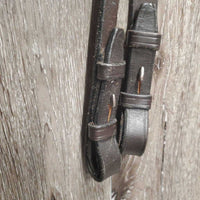 Narrow Rsd Bridle, Braided Reins *vgc, clean, v.stiff, dry, scraped edges, rubs
