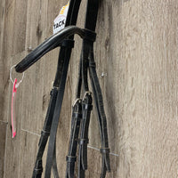 Rsd Bridle *gc, scraped edges, xholes, older, faded, stains, scraped edges, creases, loose hook
