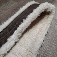 Nylon Web Fleece Lined Girth, 2x Els *stretched, marker, clean, hairy, rust, undone stitching, rubs, clumpy, fair, frayed edges