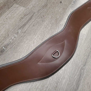 Anatomical Padded Leather Girth, 2x els, 3x D Rings *xc, clean, v.mnr rubs, discolored & hair