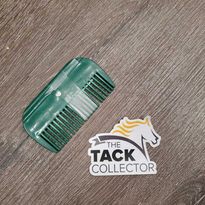 Plastic Mane Comb *gc, clean, discolored spots, mnr dings & bent teeth