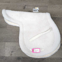 Fitted Fleece Hunter Saddle Pad *gc, mnr hair, clean, rubs, pills, mnr thin edges
