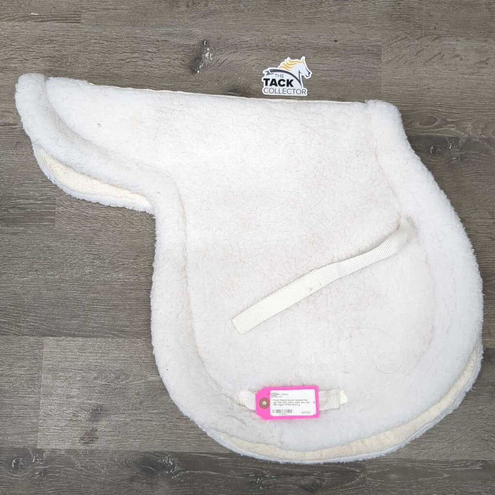 Fitted Fleece Hunter Saddle Pad *gc, mnr hair, clean, rubs, pills, mnr thin edges