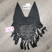 Crochet Fly Veil Ear Bonnet, veil, string *gc, clean, mnr hair, faded
