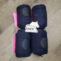 4 Thick Soft Stretchy Cotton Leg Wraps, bag *xc, clean, mnr rubs/snags
